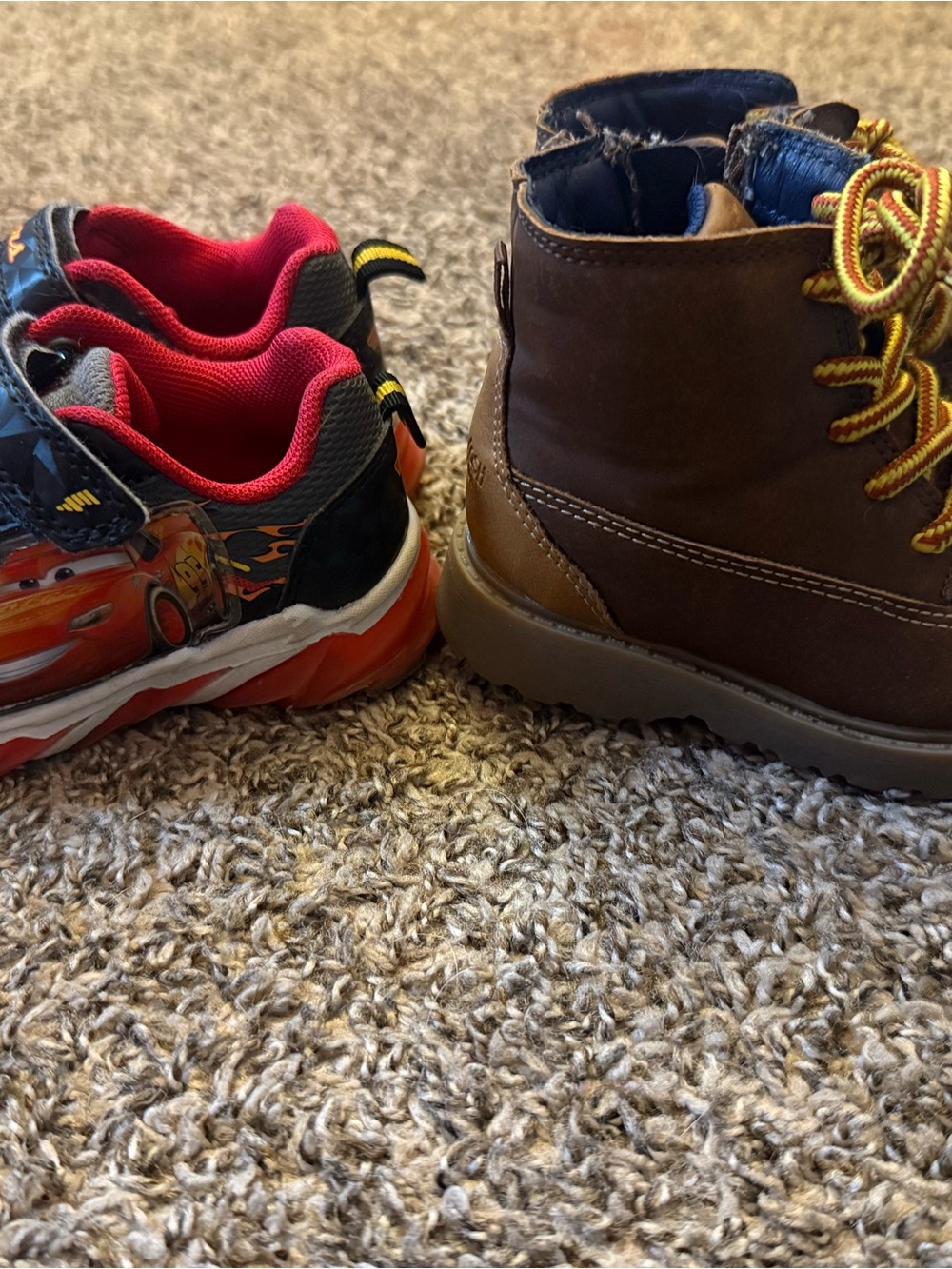 Disney Kids Lightning McQueen Red and Fall boots